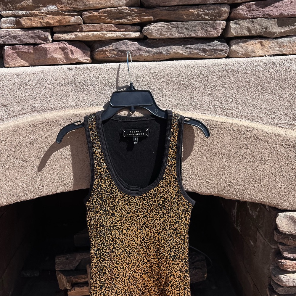 Robert Rodriguez Gold Sequence Top Size Small - image 8